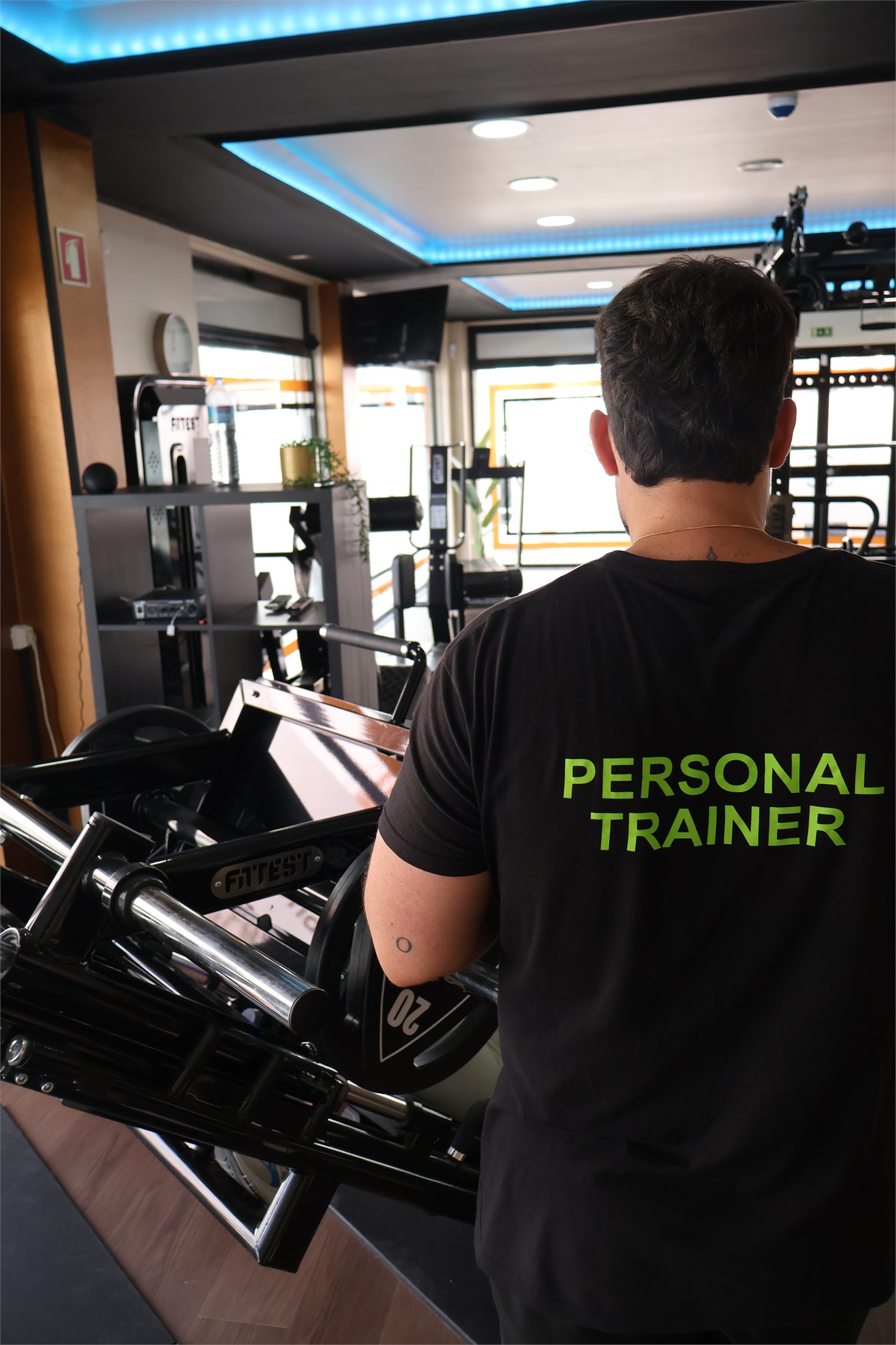 Personal trainer no estúdio NextEvolution